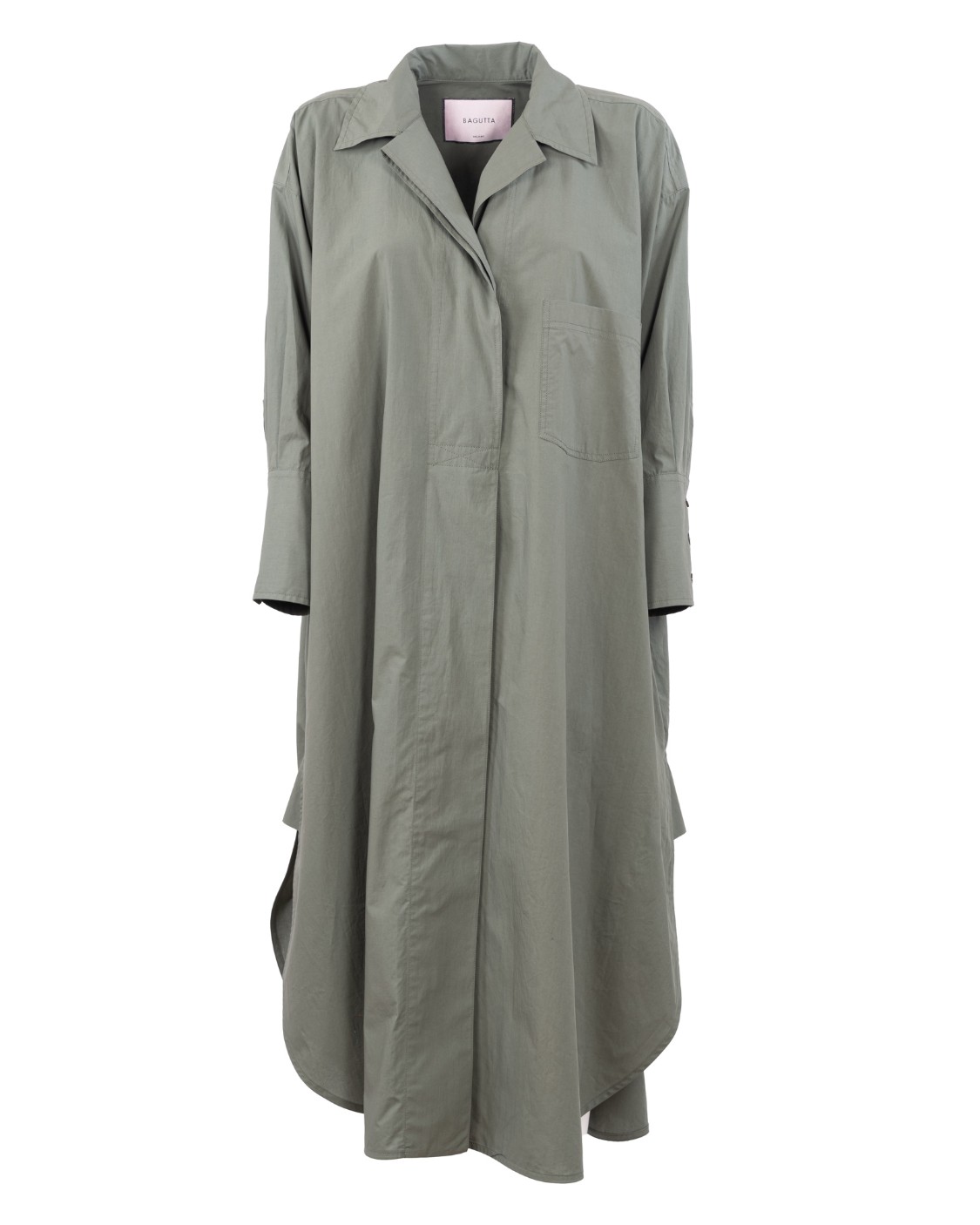 shop BAGUTTA  Abito: Bagutta abito chemisier lungo in cotone.
Collo a camicia.
Tasca a toppa.
Chiusura frontale, nascosta, con bottoni.
Maniche lunghe con tre bottoni nei polsini.
Vestibilità ampia.
Composizione: 100% cotone.
Fabbricato in Romania.. LEA 09103-061 number 1562122
